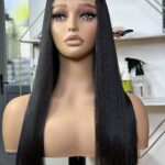 Luxury SDD  Vietnamese raw donor 18” human hair bone straight with  closure.