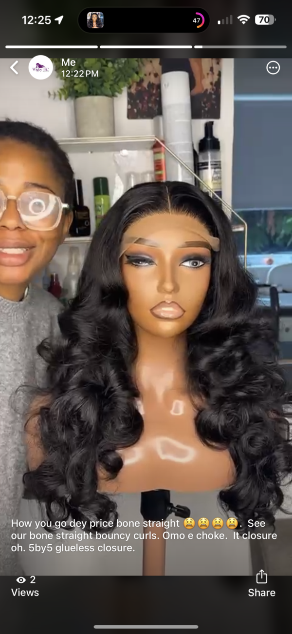 Patty K SDD Vietnamese bone straight bouncy curls