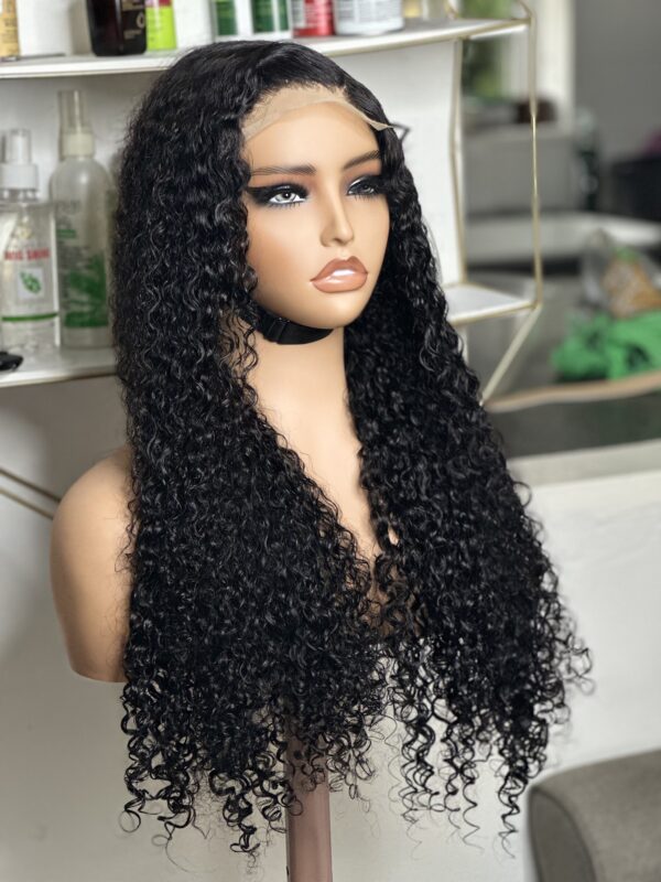 Chilla 26” pissy curls with 5by5 closure human hair wig - Image 6