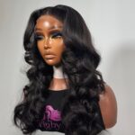 Celine 5x5 Pre Plucked Bone Straight With Bouncy Curls