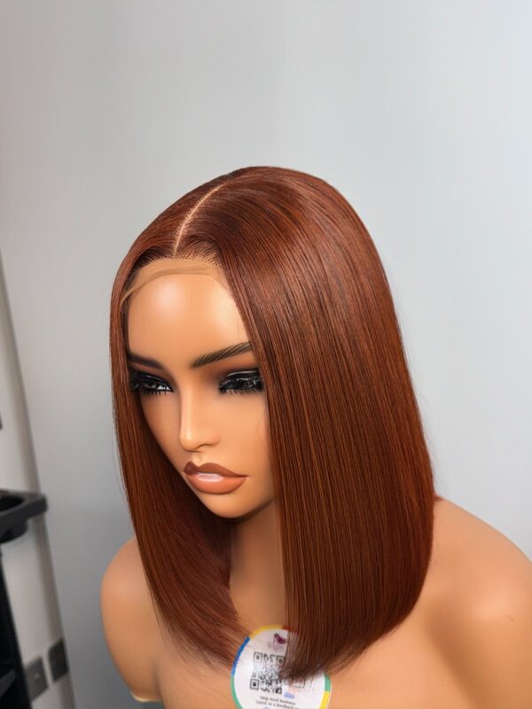 Vickie Baddie coloured 10”Vietnam human hair bone straight wig - Image 2