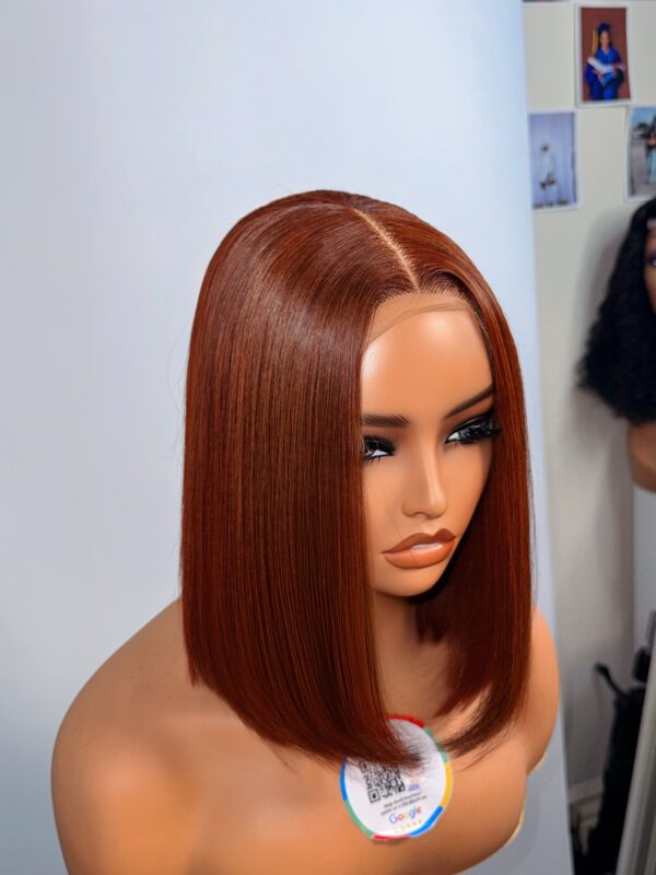 Vickie Baddie coloured 10”Vietnam human hair bone straight wig