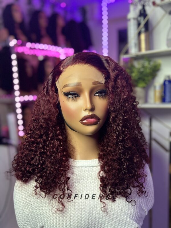 SDD pixie curls human hair with 5by5 closure