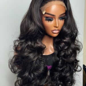 KINNY LUXE VIETNAMESE BOUNCY CURLS BONE STRAIGHT DONOR WIG – 24” 300G + 20” 5X5 CLOSURE | HUMAN HAIR WIG