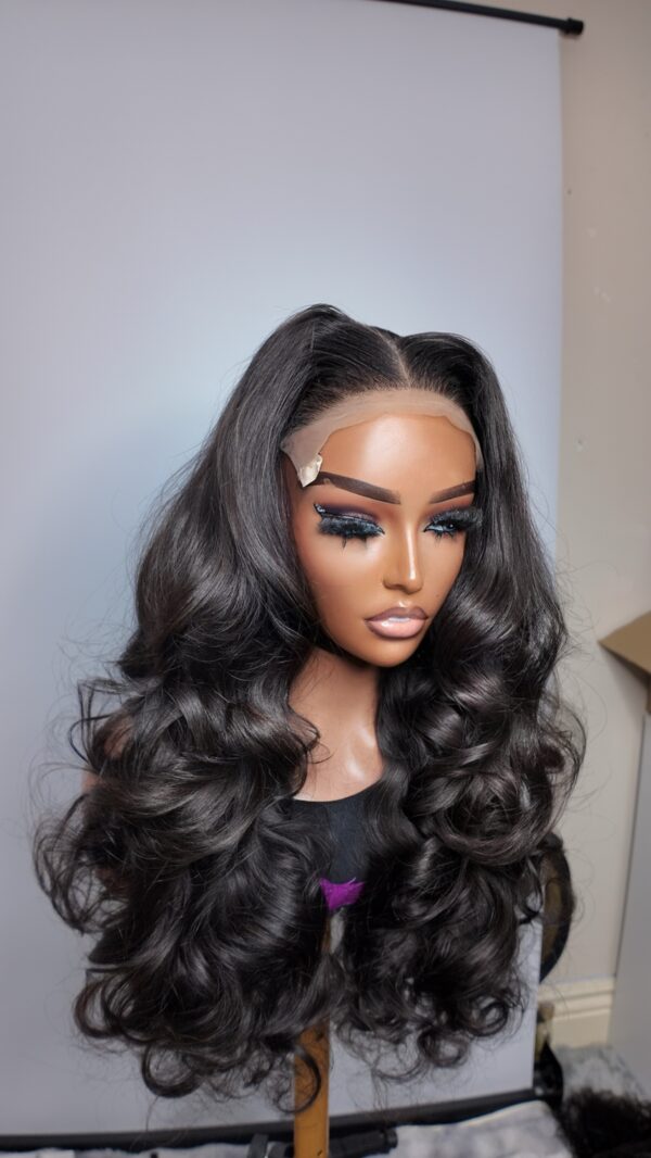 KINNY LUXE VIETNAMESE BOUNCY CURLS BONE STRAIGHT DONOR WIG – 24” 300G + 20” 5X5 CLOSURE | HUMAN HAIR WIG - Image 5