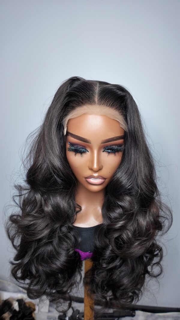 KINNY LUXE VIETNAMESE BOUNCY CURLS BONE STRAIGHT DONOR WIG – 24” 300G + 20” 5X5 CLOSURE | HUMAN HAIR WIG - Image 4