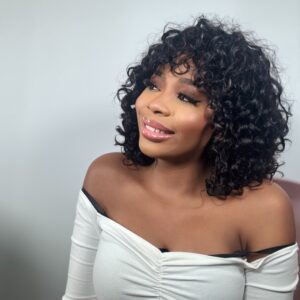Miss Elodie Celebrity water wave fringe wig
