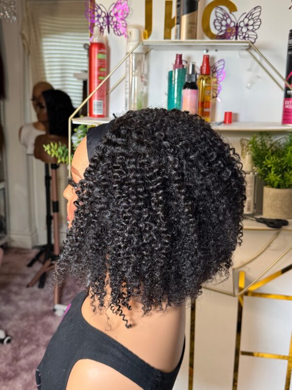 Human hair sdd kinky curl Headbands wig KC #NC 14"' - Image 5