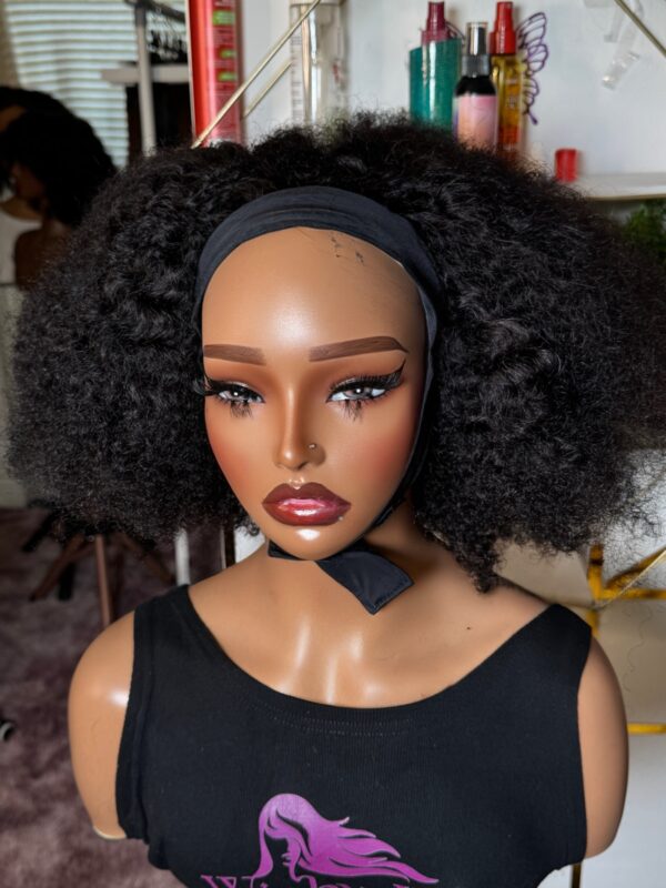 Human hair Headbands Bob wig Afro #NC 14" - Image 2