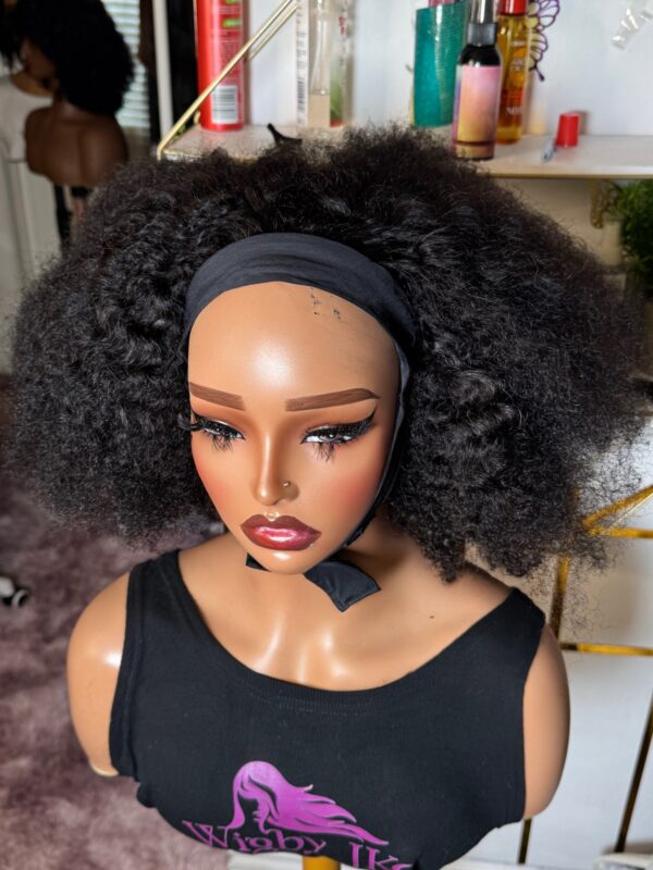 Human hair Headbands Bob wig Afro #NC 14" - Image 3