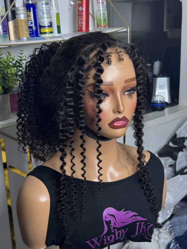 250% 360 transparent wear go glueless wig kinky curly 20inch - Image 3