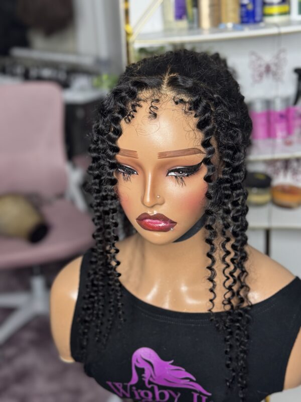 250% 360 transparent wear go glueless wig kinky curly 20inch - Image 4
