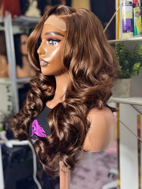 Lady Royal SDD 300g Vietnamese bone straight bouncy curls human hair wig - Image 3