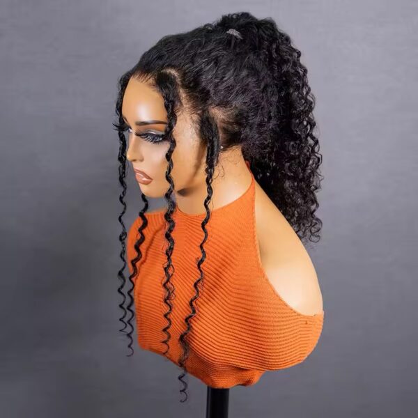 250% 360 transparent wear go glueless wig kinky curly 20inch - Image 6
