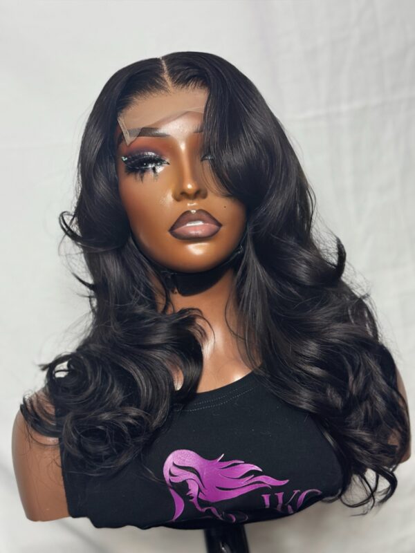 Custom SDD Vietnamese Bone Straight Wig with Pre-Plucked Hairline & Butterfly Curls - Image 7