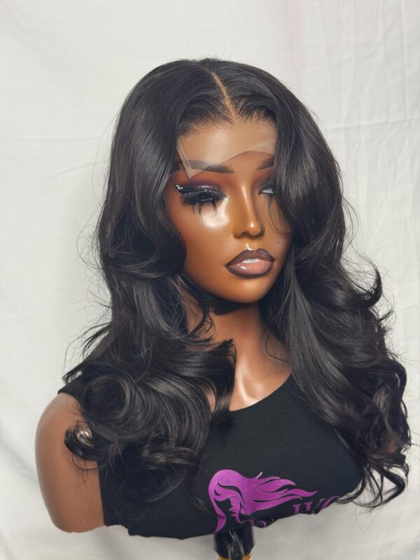 Custom SDD Vietnamese Bone Straight Wig with Pre-Plucked Hairline & Butterfly Curls - Image 5