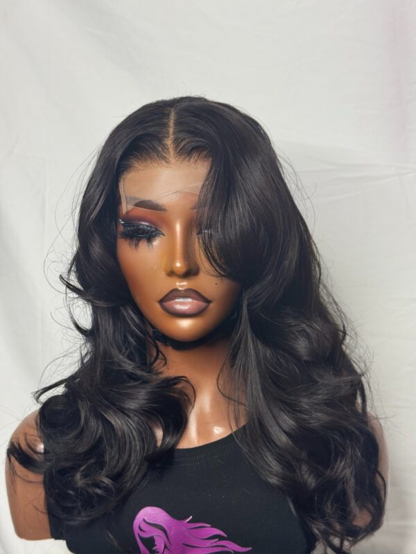 Custom SDD Vietnamese Bone Straight Wig with Pre-Plucked Hairline & Butterfly Curls - Image 4