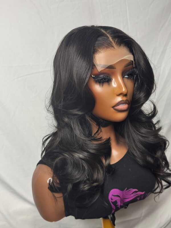 Custom SDD Vietnamese Bone Straight Wig with Pre-Plucked Hairline & Butterfly Curls - Image 3