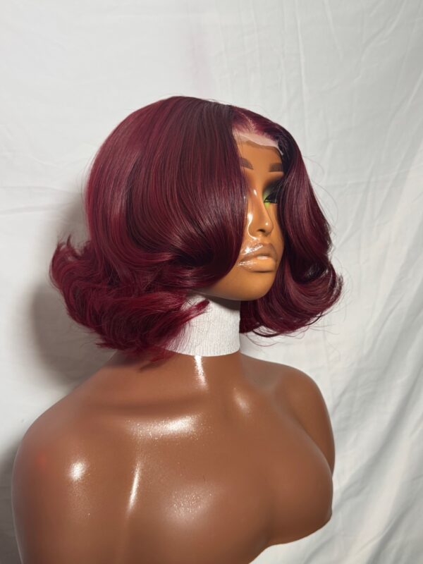 Kitan Wear & Go Glueless Burgundy Bone Straight Vietnamese Wig - Image 2