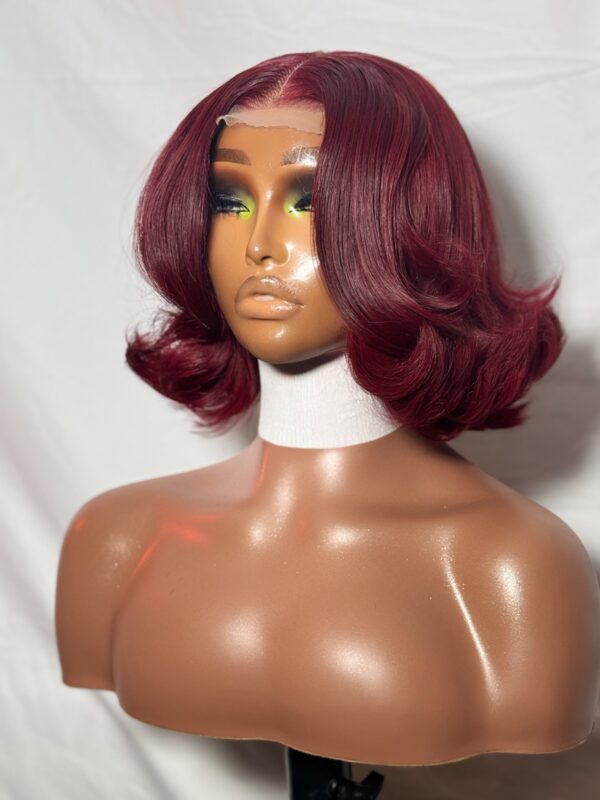 Kitan Wear & Go Glueless Burgundy Bone Straight Vietnamese Wig - Image 3