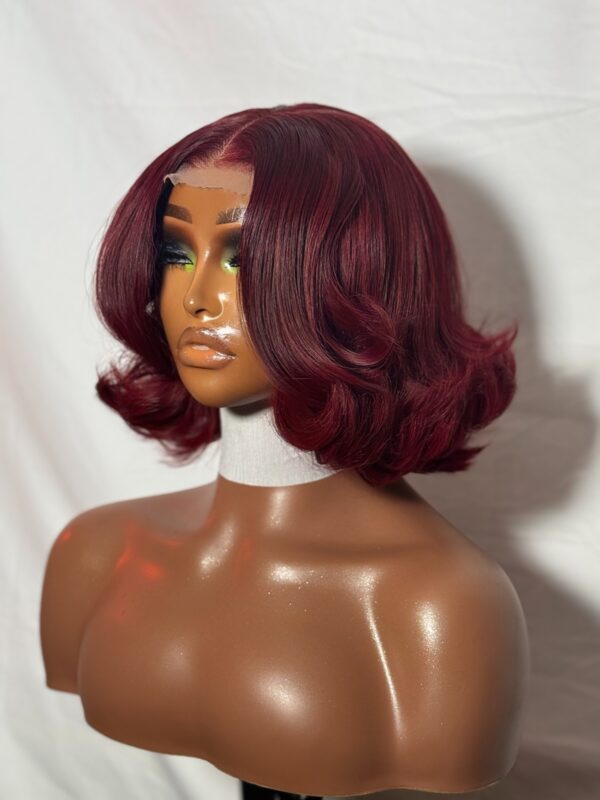 Kitan Wear & Go Glueless Burgundy Bone Straight Vietnamese Wig - Image 4