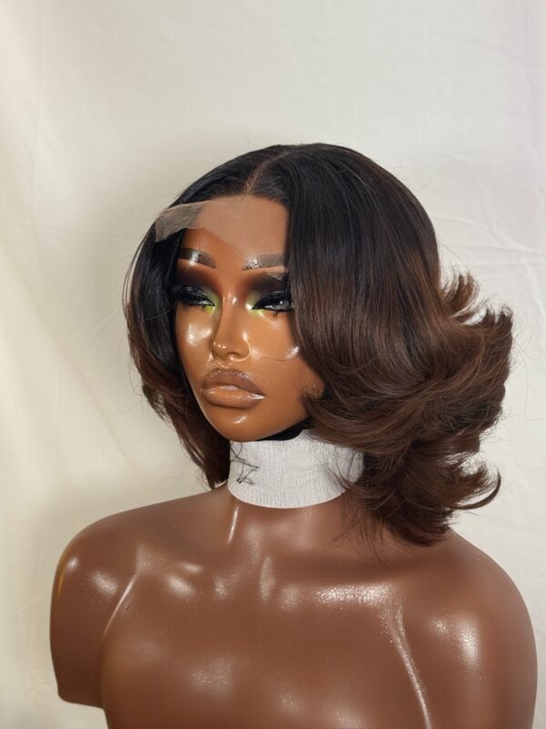 Ola Custom-Made Vietnamese Human Hair Wig – Soft Layers & Flipped Ends - Image 2