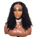 BELLA 18” PRE PLUCKED PIXIE CURLS 5X5 CLOSURE HUMAN HAIR WIG