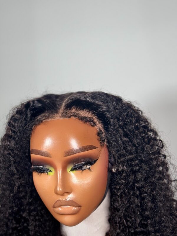 Omonigho 7x5 Pre-Plucked Glueless Wig – 4C Natural Kinky Texture with hairline 24 inch - Image 5