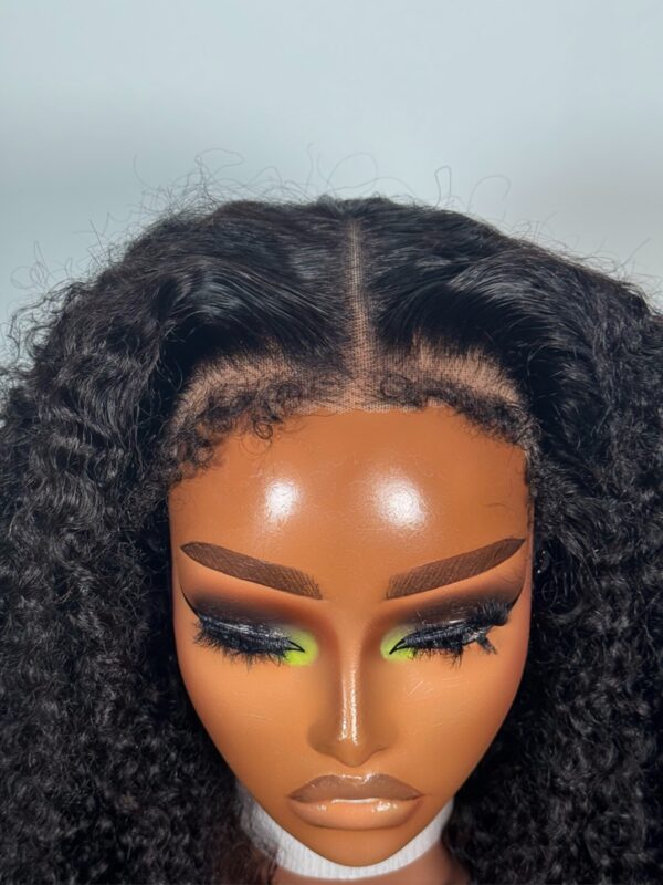 Omonigho 7x5 Pre-Plucked Glueless Wig – 4C Natural Kinky Texture with hairline 24 inch - Image 6