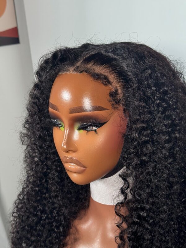 Omonigho 7x5 Pre-Plucked Glueless Wig – 4C Natural Kinky Texture with hairline 24 inch - Image 7