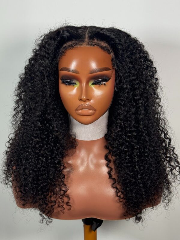 Omonigho 7x5 Pre-Plucked Glueless Wig – 4C Natural Kinky Texture with hairline 24 inch - Image 8