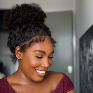 JUDY MAI 250% 360 TRANSPARENT WEARGO GLUELESS WIG KINKY CURLY 20” HUMAN HAIR