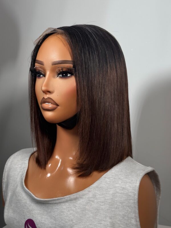 Khloe SDD Vietnam two tone bone straight human hair wig - Image 2