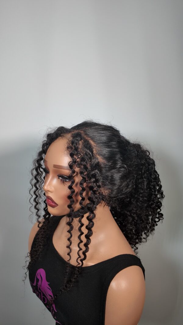 250% 360 transparent wear go glueless wig kinky curly 20inch - Image 2