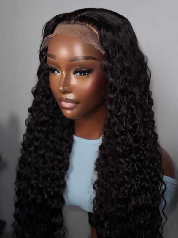 KIMBERLY Luxurious Deep Wave Wig with 5x5 Closure - Vietnam Raw Bone - Image 4
