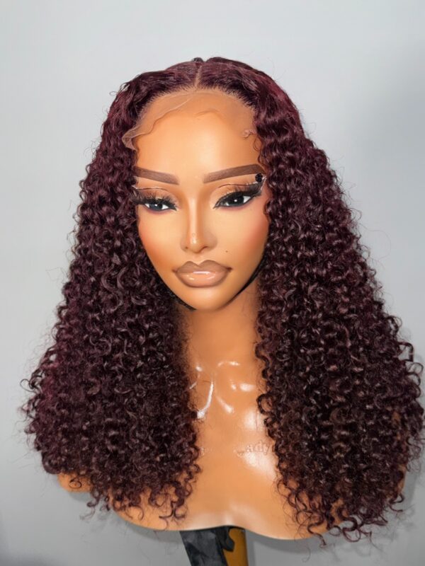 Trina Luxe Burgundy Super Double Drawn 5x5 Closure Wig - Image 5