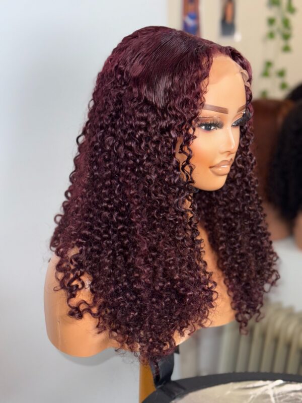 Trina Luxe Burgundy Super Double Drawn 5x5 Closure Wig - Image 6