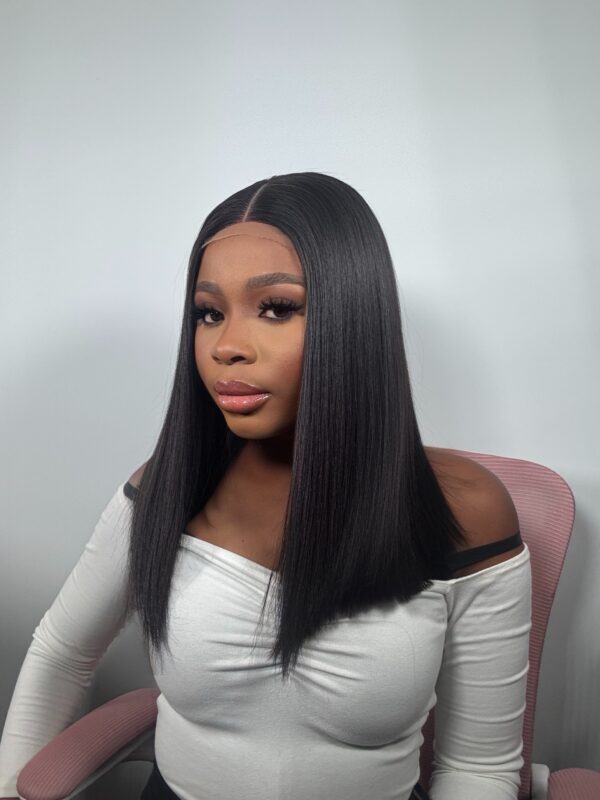 NOVA LUXE BONE STRAIGHT SDD 14” RAW VIETNAMESE HUMAN HAIR WIG WITH CLOSURE - Image 5