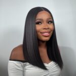Nova Luxe Bone Straight Sdd 14” Raw Vietnamese Human Hair Wig With Closure