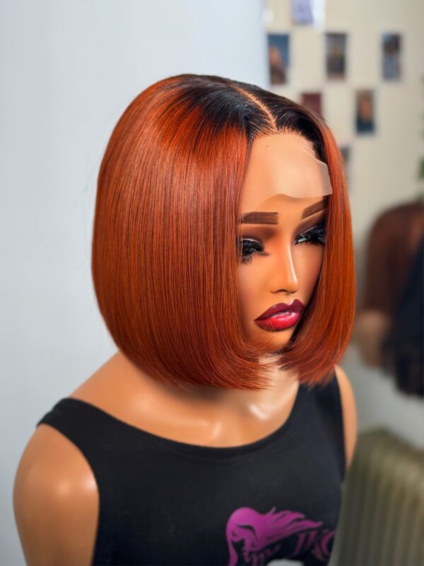 BELLA NOVA 2x4 CLOSURE BONE STRAIGHT BOB – 8” | PREMIUM VIETNAMESE HUMAN HAIR WIG - Image 4