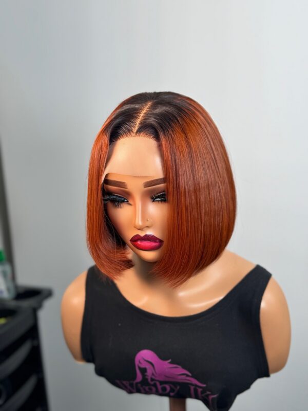 BELLA NOVA 2x4 CLOSURE BONE STRAIGHT BOB – 8” | PREMIUM VIETNAMESE HUMAN HAIR WIG - Image 3