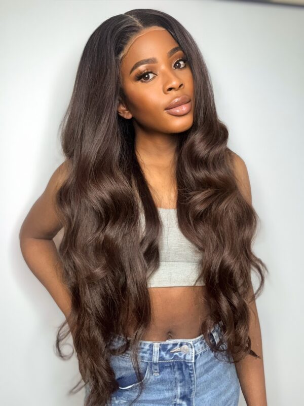 EMPRESS MONACHI 5x5 GLUELESS CLOSURE WIG - 26" STRAIGHT MIX | VIRGIN VIETNAMESE SDD WIG - Image 5