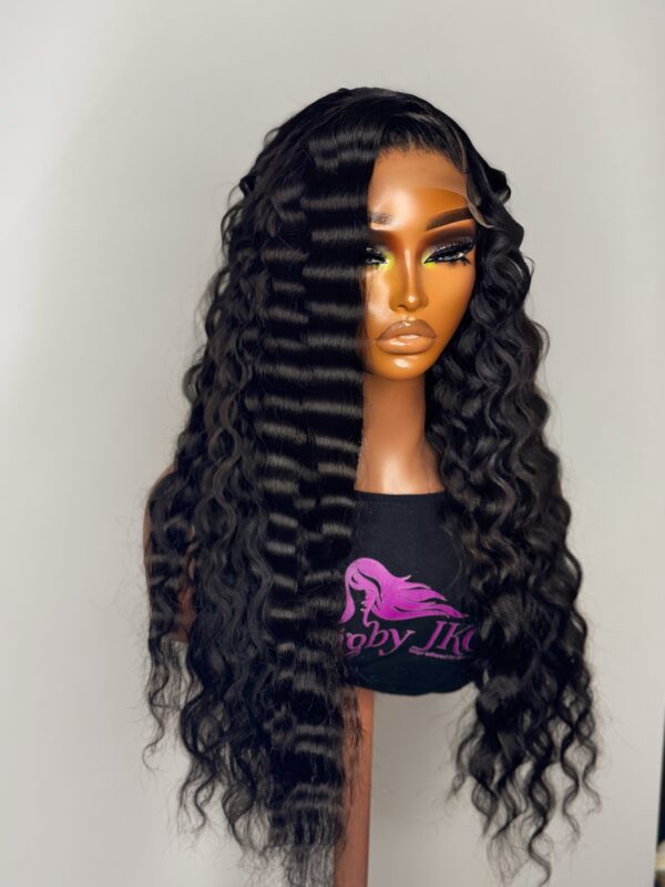 Jezz Winter – 24” Crimped Glueless Wig (HD Lace | Raw Vietnamese Hair)