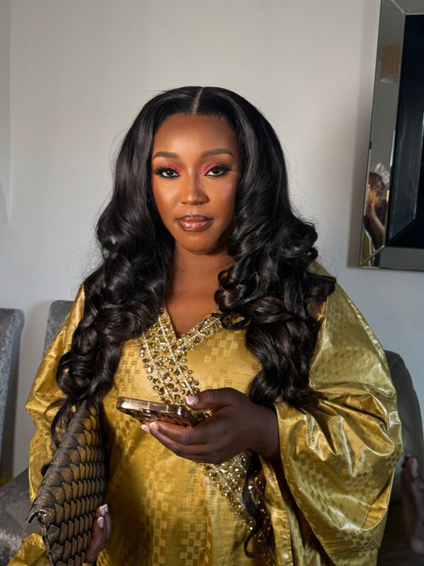HAJA JAKO – PRE-STYLED GLUELESS WIG MADE WITH RAW SINGLE DONOR HAIR, TONED KNOTS, AND HD LACE - Image 3