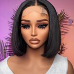 Becca 8” Bone Straight 12a Grade Transparent Lace 2x6 Or 4x4 Closure Wig