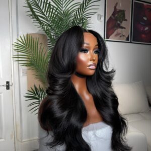 Tayla – 22” Raw Vietnamese 5x5 Closure Glueless Wig (Pre-Plucked, Pre-Bleached & Tinted)